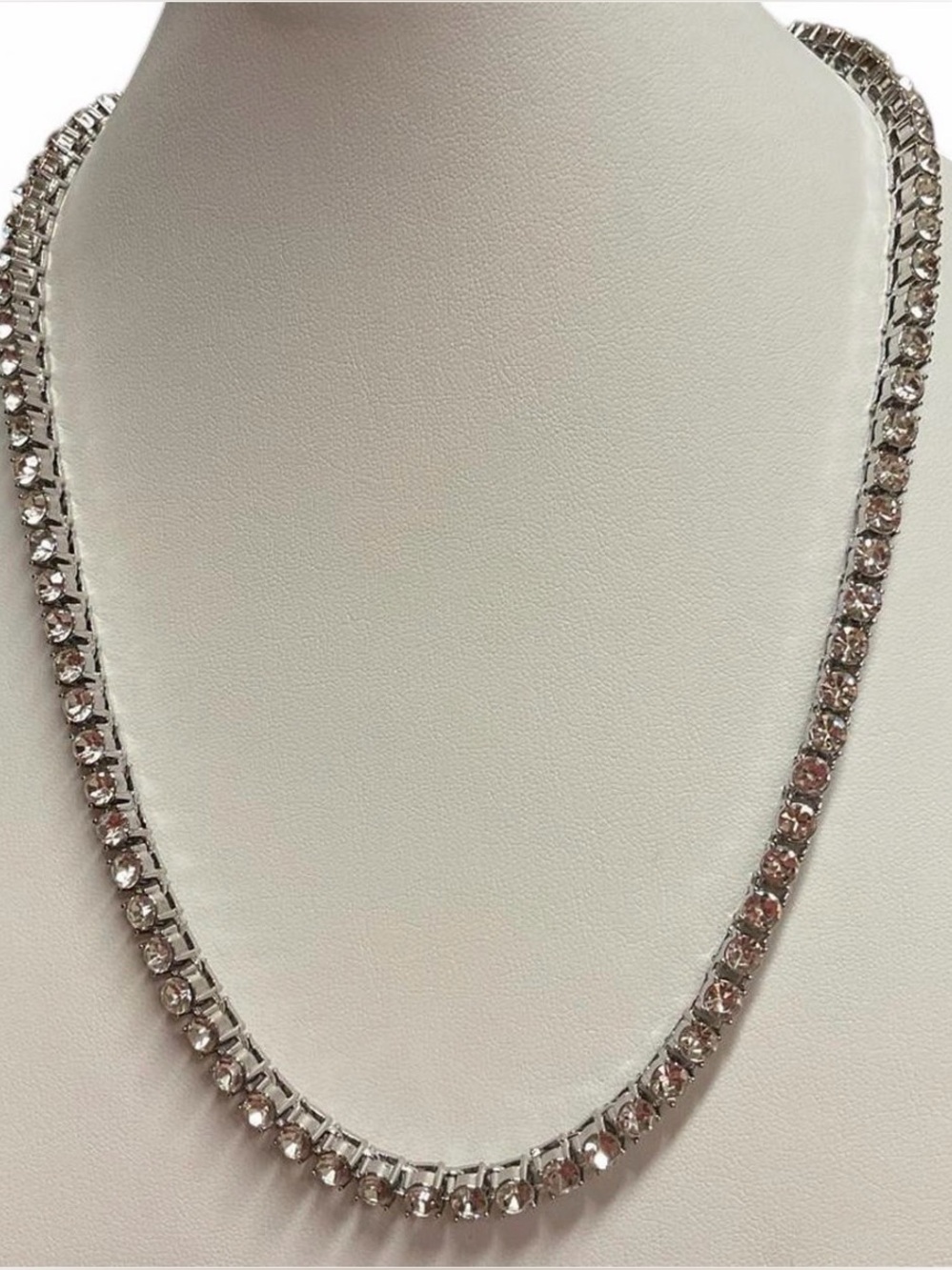 Silver Rhinestone Necklace
